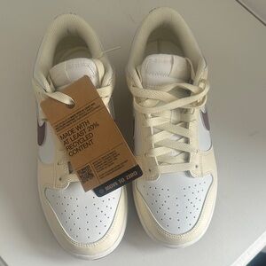 Nike Cream and White Athletic Shoes